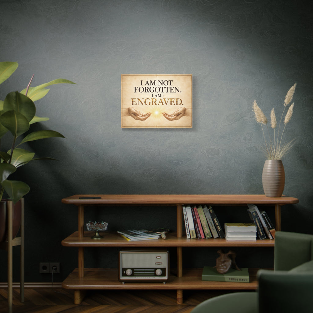 I Am Not Forgotten, I Am Engraved - Canvas