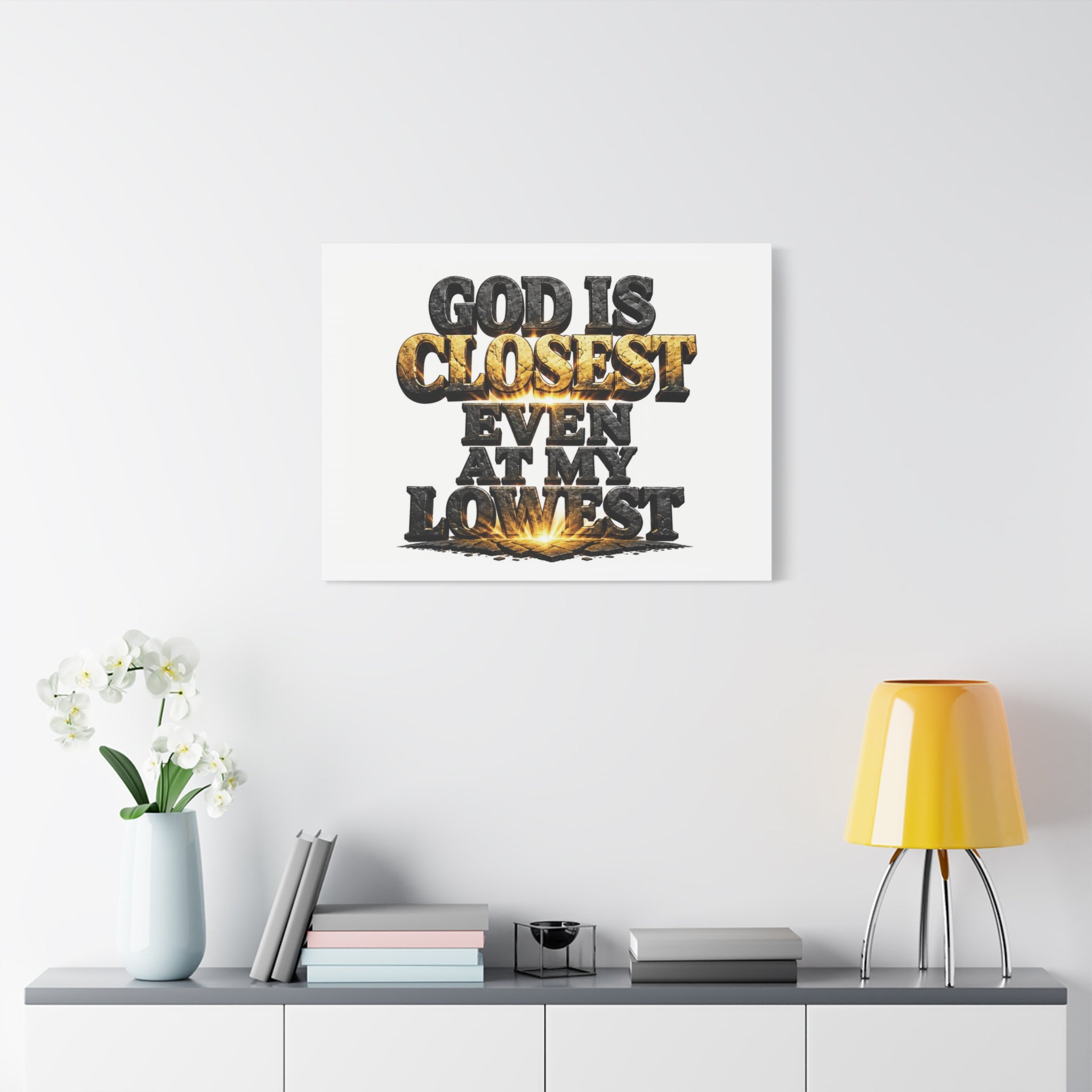 God Is Closest — Faith Canvas
