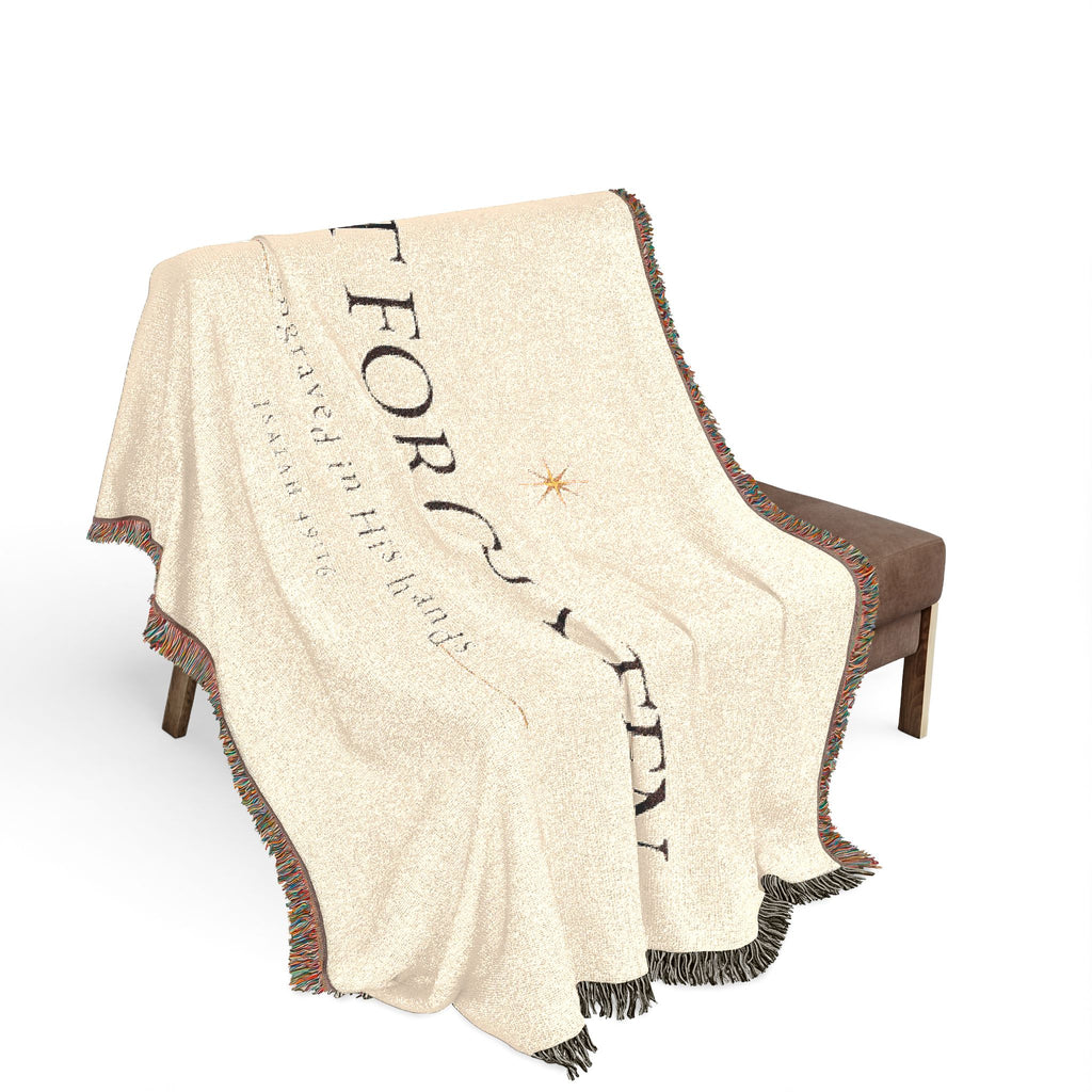 I Am Not Forgotten, I Am Engraved — Woven Faith Throw
