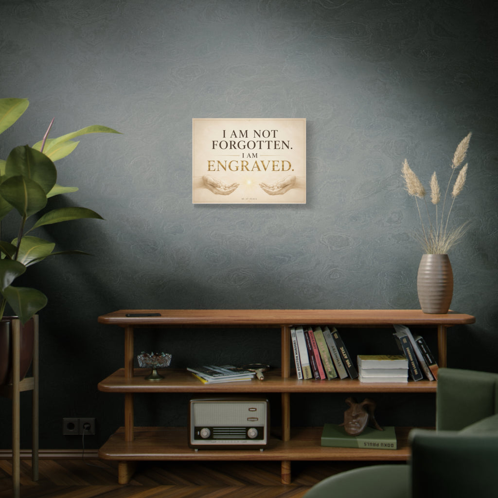 I Am Not Forgotten, I Am Engraved — Faith Canvas