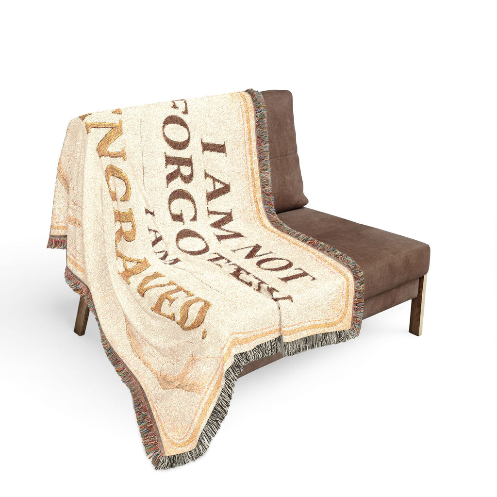 I Am Not Forgotten, I Am Engraved — Woven Faith Throw